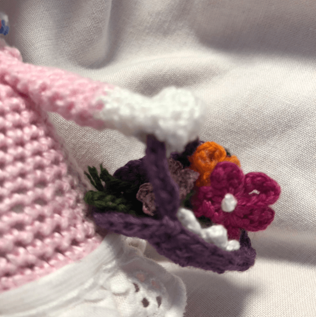 Pink Mouse & Flower Basket
