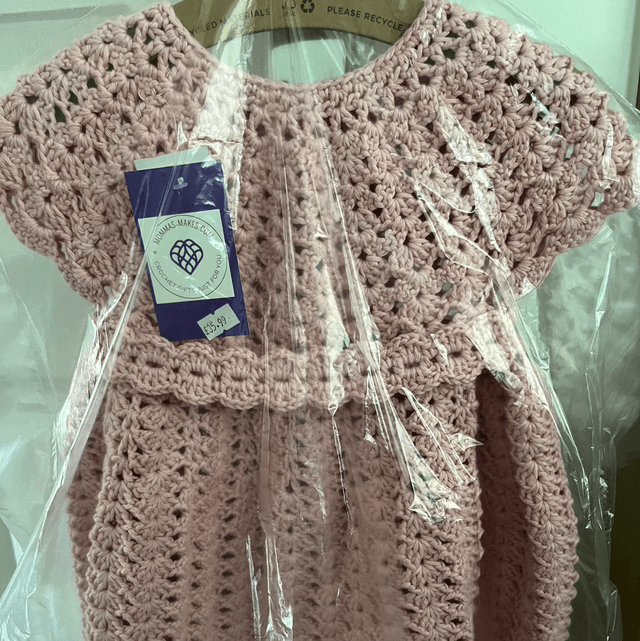 Dress dusty pink age 2-3years in stock