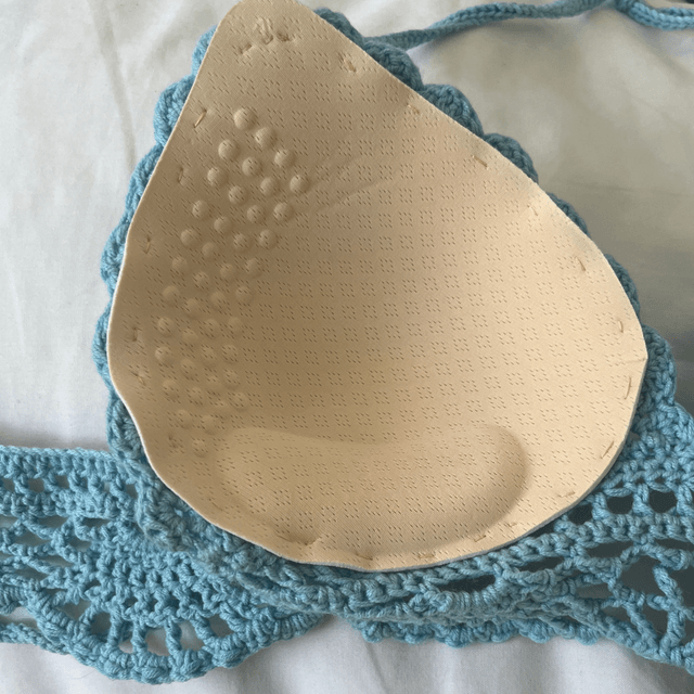 Bikini top blue size XXL